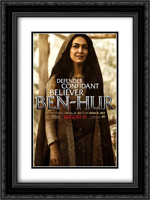 Ben-Hur 18x24 Black Ornate Wood Framed Movie Poster with Double Matting