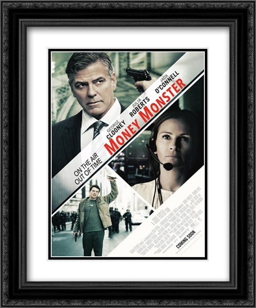 Money Monster 20x24 Black Ornate Wood Framed Movie Poster with Double Matting