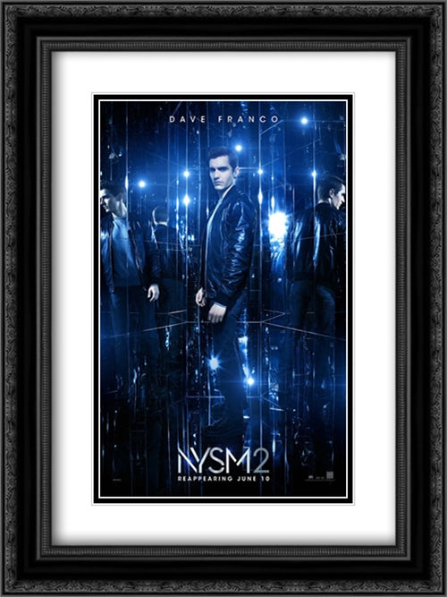 Now You See Me 2 18x24 Black Ornate Wood Framed Movie Poster with Double Matting