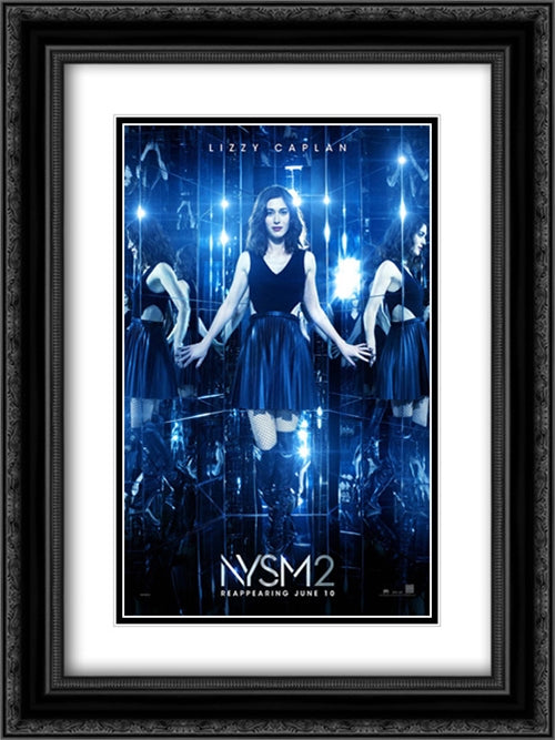 Now You See Me 2 18x24 Black Ornate Wood Framed Movie Poster with Double Matting