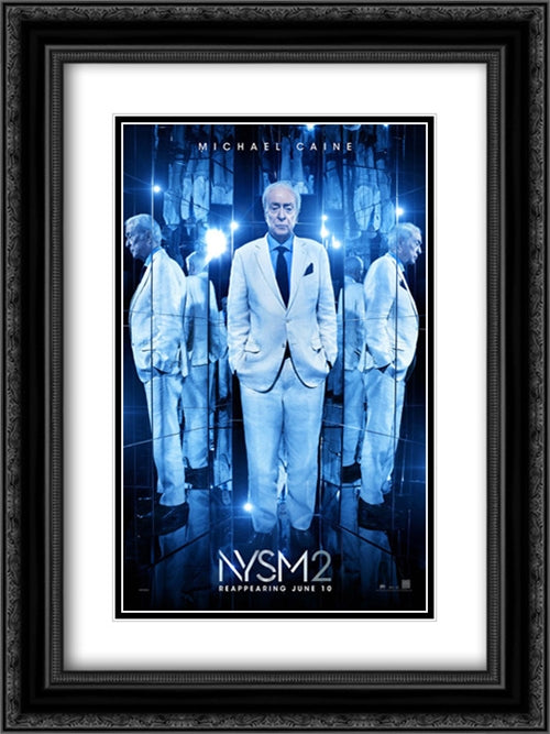 Now You See Me 2 18x24 Black Ornate Wood Framed Movie Poster with Double Matting