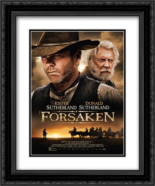 Forsaken 20x24 Black Ornate Wood Framed Movie Poster with Double Matting