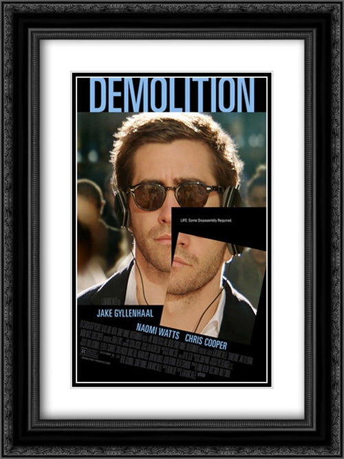 Demolition 18x24 Black Ornate Wood Framed Movie Poster with Double Matting