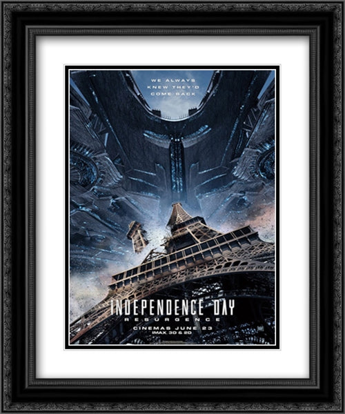 Tumbledown 20x24 Black Ornate Wood Framed Movie Poster with Double Matting