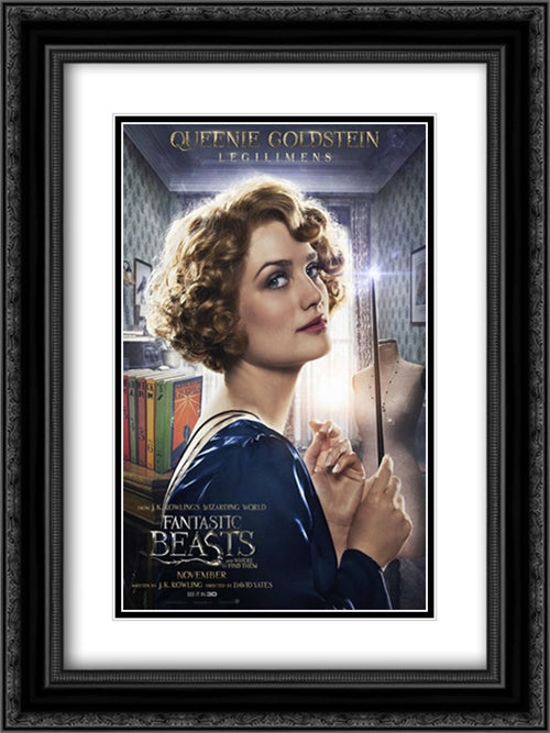 Fantastic Beasts And Where To Find Them 18x24 Black Ornate Wood Framed Movie Poster with Double Matting