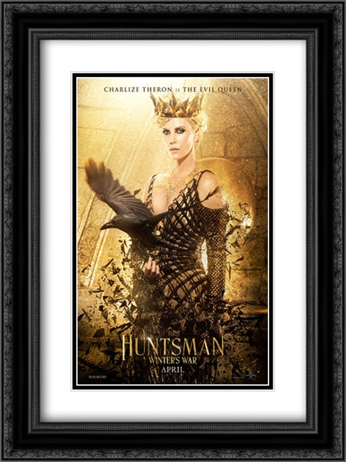 The Huntsman: Winter's War 18x24 Black Ornate Wood Framed Movie Poster with Double Matting