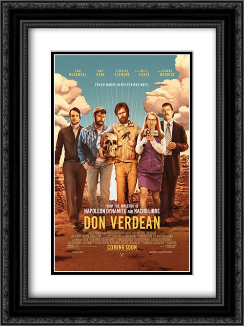 Don Verdean 18x24 Black Ornate Wood Framed Movie Poster with Double Matting