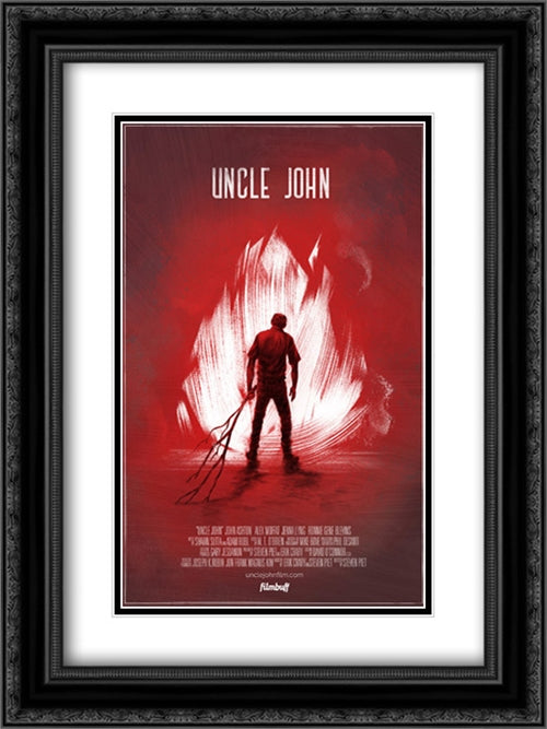Uncle John 18x24 Black Ornate Wood Framed Movie Poster with Double Matting