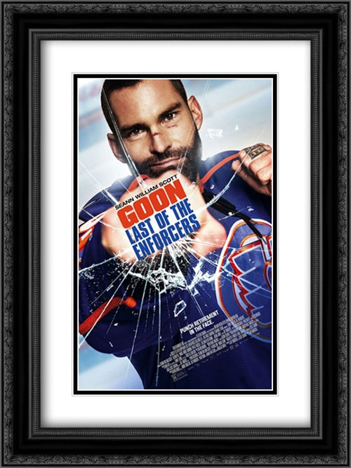 Goon: Last of the Enforcers 18x24 Black Ornate Wood Framed Movie Poster with Double Matting