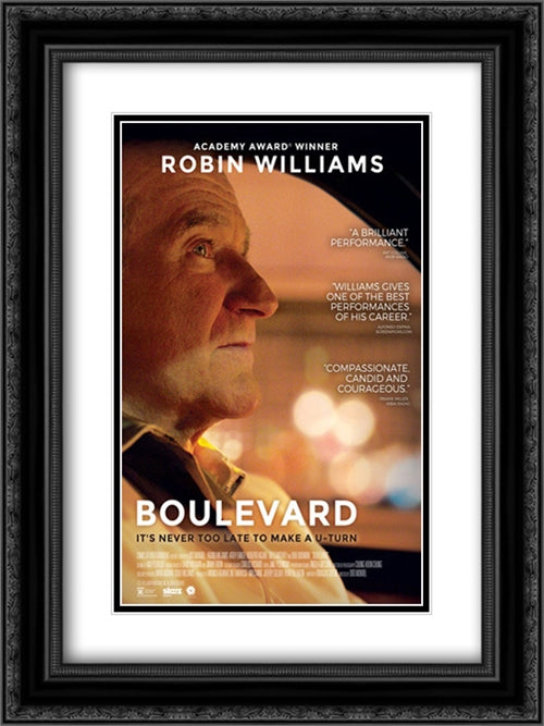Boulevard 18x24 Black Ornate Wood Framed Movie Poster with Double Matting