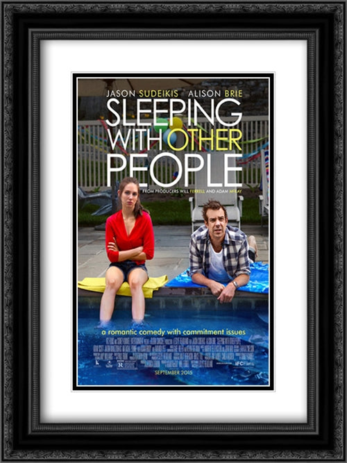 Sleeping with Other People 18x24 Black Ornate Wood Framed Movie Poster with Double Matting