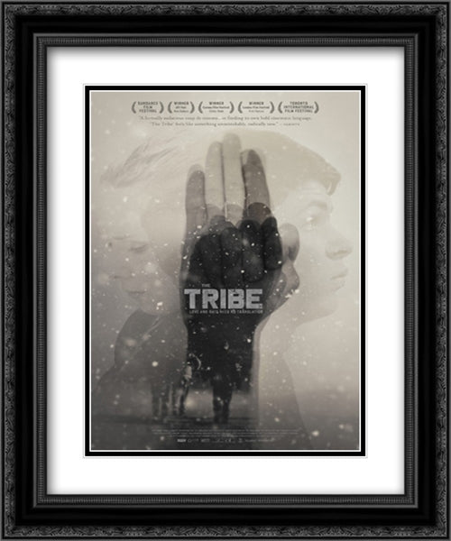 The Tribe 20x24 Black Ornate Wood Framed Movie Poster with Double Matting