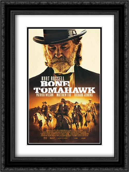 Bone Tomahawk 18x24 Black Ornate Wood Framed Movie Poster with Double Matting