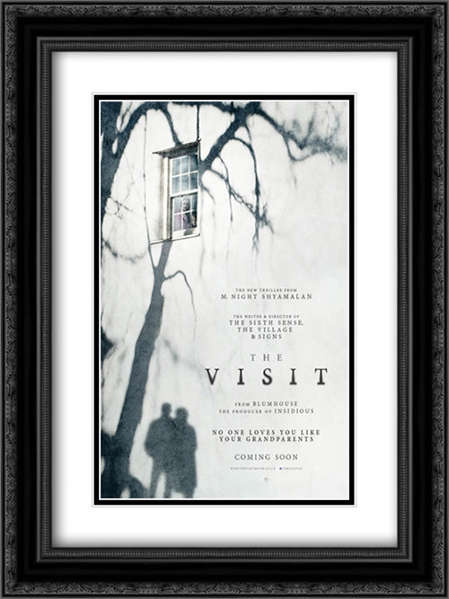 The Visit 18x24 Black Ornate Wood Framed Movie Poster with Double Matting