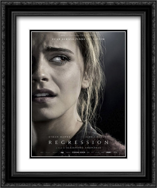 Regression 20x24 Black Ornate Wood Framed Movie Poster with Double Matting
