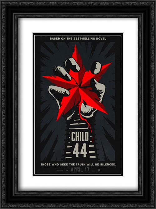 Child 44 18x24 Black Ornate Wood Framed Movie Poster with Double Matting