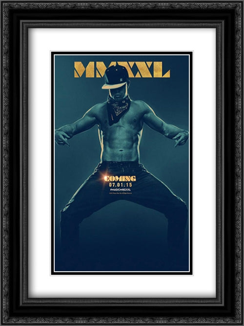 Magic Mike XXL 18x24 Black Ornate Wood Framed Movie Poster with Double Matting