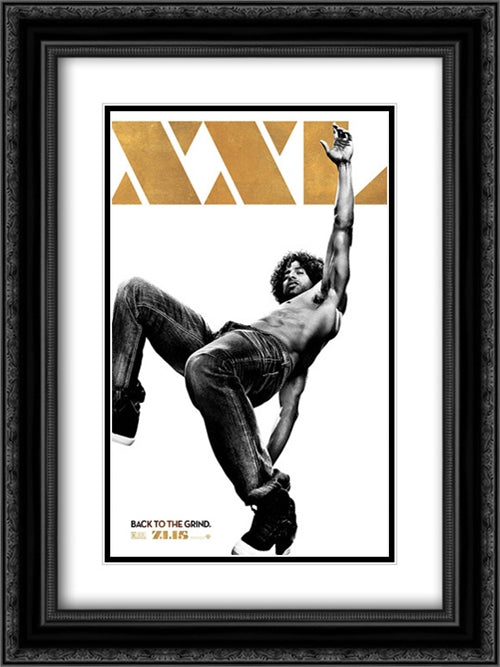 Magic Mike XXL 18x24 Black Ornate Wood Framed Movie Poster with Double Matting