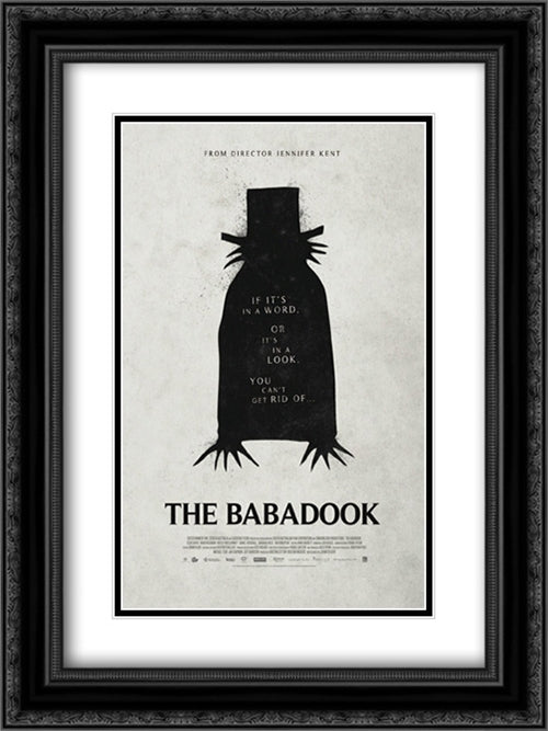 The Babadook 18x24 Black Ornate Wood Framed Movie Poster with Double Matting