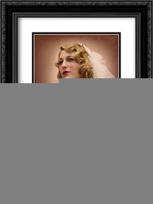 The Age of Adaline 18x24 Black Ornate Wood Framed Movie Poster with Double Matting