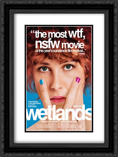 Wetlands 18x24 Black Ornate Wood Framed Movie Poster with Double Matting
