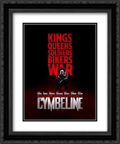 Cymbeline 20x24 Black Ornate Wood Framed Movie Poster with Double Matting