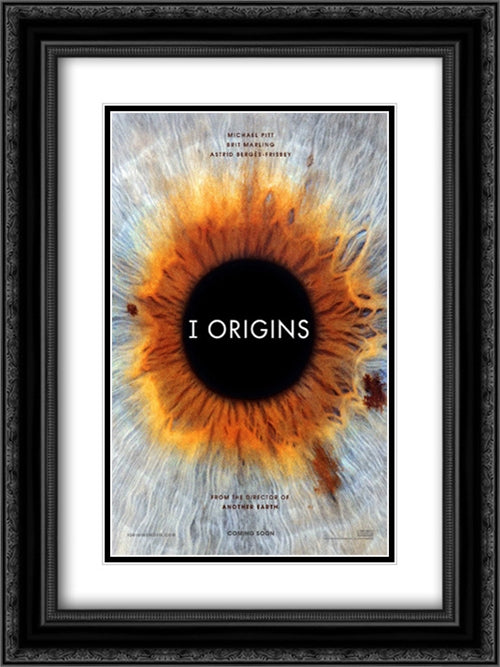 I, Origins 18x24 Black Ornate Wood Framed Movie Poster with Double Matting