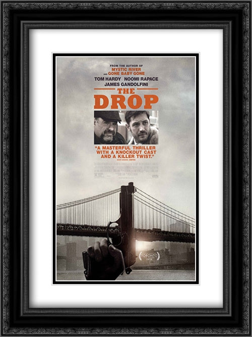 The Drop 18x24 Black Ornate Wood Framed Movie Poster with Double Matting