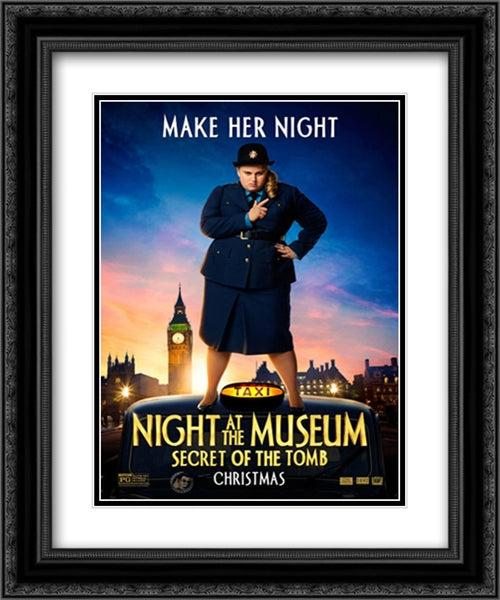 Night at the Museum: Secret of the Tomb 20x24 Black Ornate Wood Framed Movie Poster with Double Matting