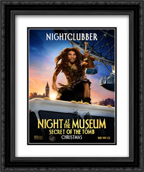 Night at the Museum: Secret of the Tomb 20x24 Black Ornate Wood Framed Movie Poster with Double Matting