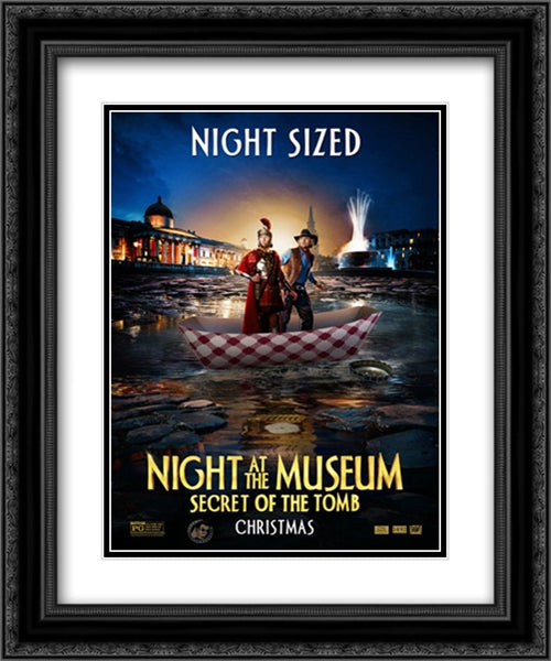 Night at the Museum: Secret of the Tomb 20x24 Black Ornate Wood Framed Movie Poster with Double Matting