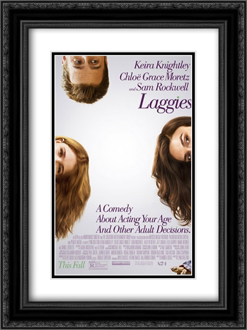 Laggies 18x24 Black Ornate Wood Framed Movie Poster with Double Matting