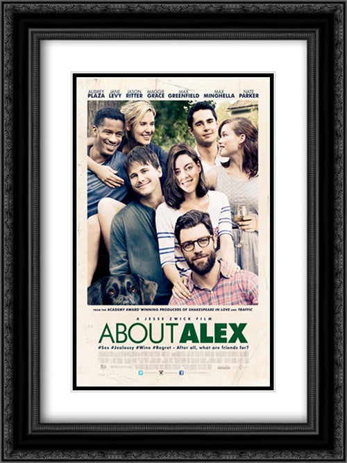 About Alex 18x24 Black Ornate Wood Framed Movie Poster with Double Matting