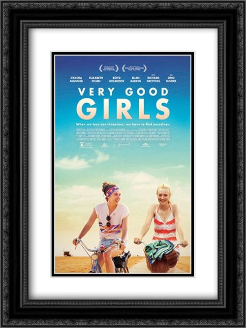 Very Good Girls 18x24 Black Ornate Wood Framed Movie Poster with Double Matting