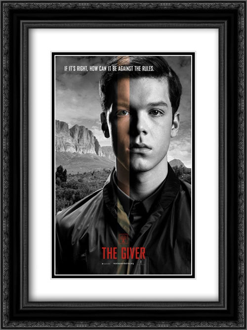 Lucy 18x24 Black Ornate Wood Framed Movie Poster with Double Matting