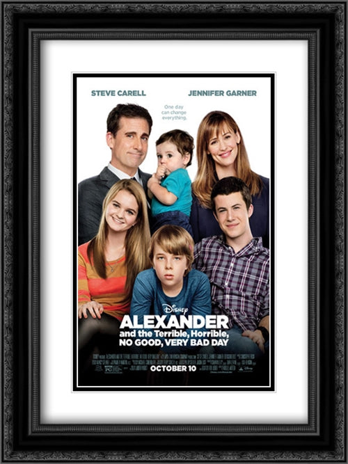 Alexander and the Terrible, Horrible, No Good, Very Bad Day 18x24 Black Ornate Wood Framed Movie Poster with Double Matting