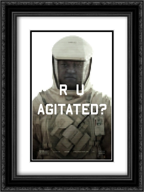 The Signal 18x24 Black Ornate Wood Framed Movie Poster with Double Matting