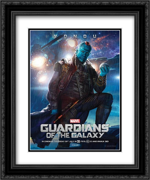 Guardians of the Galaxy 20x24 Black Ornate Wood Framed Movie Poster with Double Matting