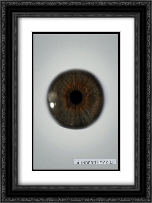 Under the skin 18x24 Black Ornate Wood Framed Movie Poster with Double Matting