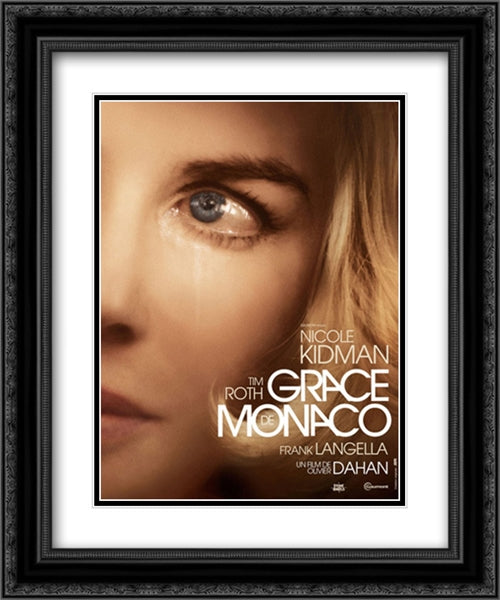 Grace of Monaco 20x24 Black Ornate Wood Framed Movie Poster with Double Matting