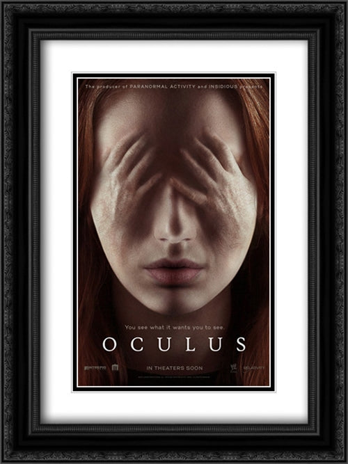 Oculus 18x24 Black Ornate Wood Framed Movie Poster with Double Matting