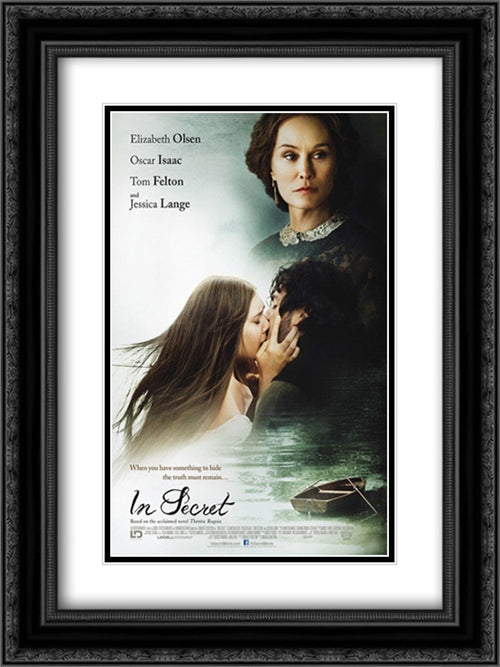 In Secret 18x24 Black Ornate Wood Framed Movie Poster with Double Matting