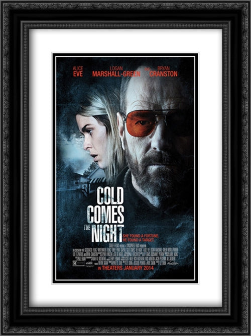 Cold Comes the Night 18x24 Black Ornate Wood Framed Movie Poster with Double Matting
