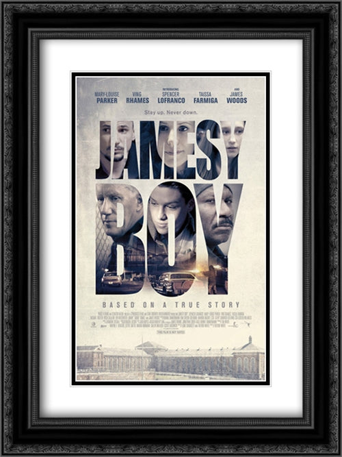 Jamesy Boy 18x24 Black Ornate Wood Framed Movie Poster with Double Matting
