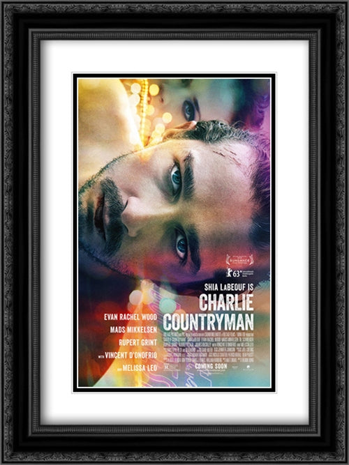 Charlie Countryman 18x24 Black Ornate Wood Framed Movie Poster with Double Matting