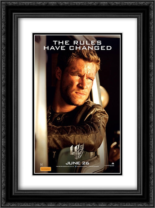 Transformers: Age of Extinction 18x24 Black Ornate Wood Framed Movie Poster with Double Matting
