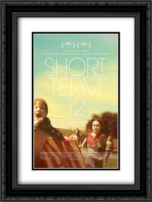 Short Term 12 18x24 Black Ornate Wood Framed Movie Poster with Double Matting