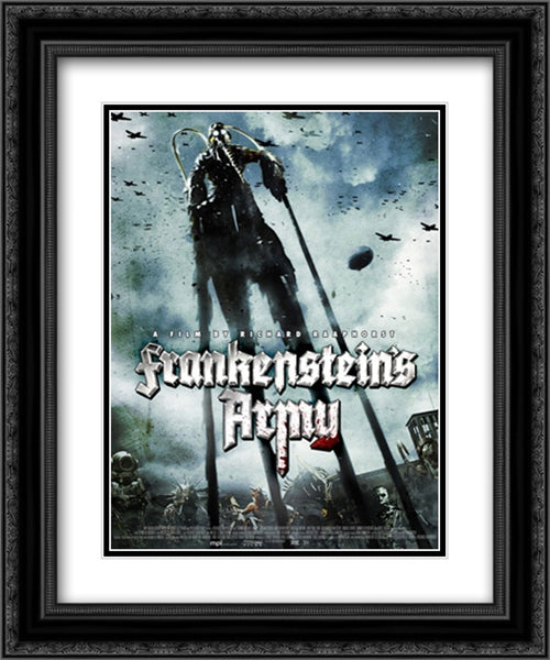 Frankenstein's Army 20x24 Black Ornate Wood Framed Movie Poster with Double Matting