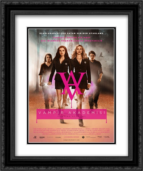 Vampire Academy 20x24 Black Ornate Wood Framed Movie Poster with Double Matting
