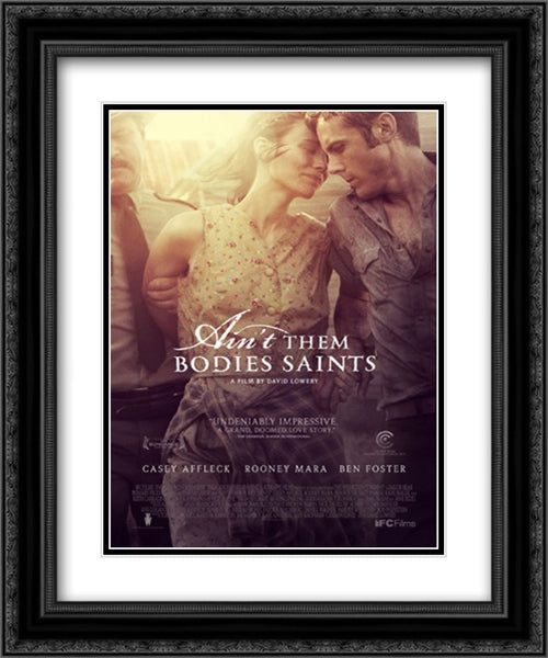 Ain't Them Bodies Saints 20x24 Black Ornate Wood Framed Movie Poster with Double Matting